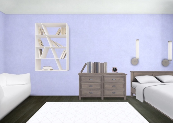 bedroom lilac  Design Rendering