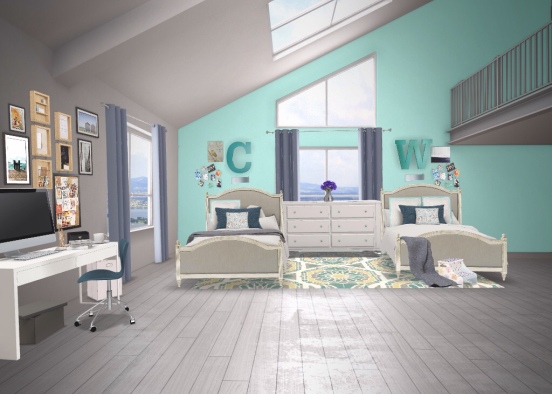 Cienna and willows bedroom  Design Rendering