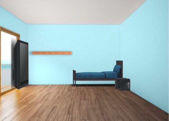 Master bedroom (guest bedroom down stairs) Design Rendering