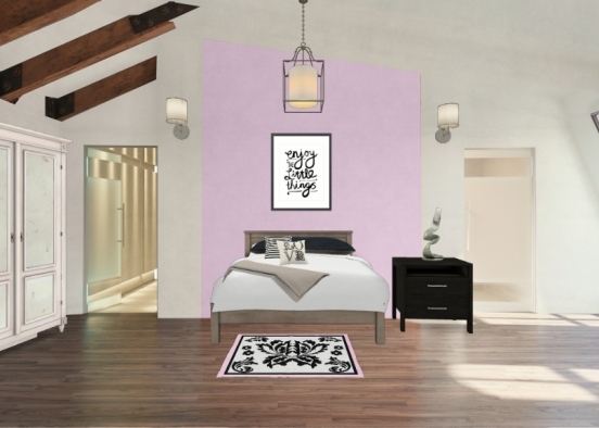 Little bedroom of girl 😆 Design Rendering
