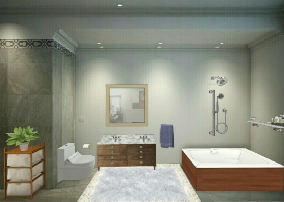 Baño 1 Design Rendering