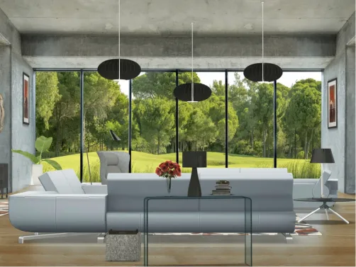 Living Room on the golf course.....