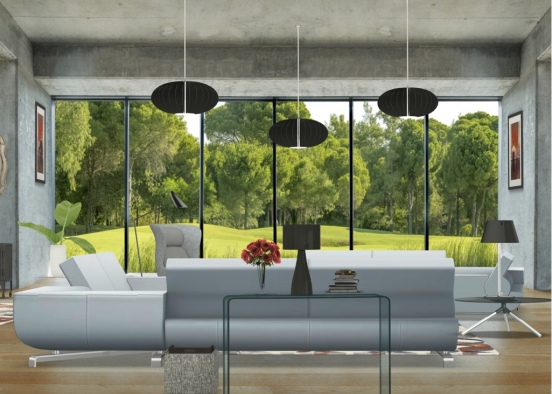 Living Room on the golf course..... Design Rendering