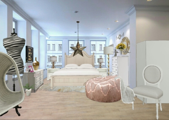 Dormitorio lujoso  Design Rendering