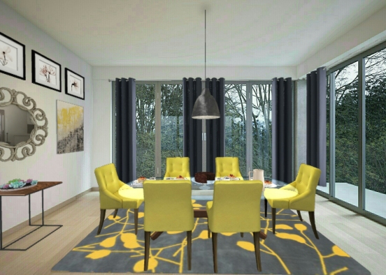 A Special Dining Room Design Rendering
