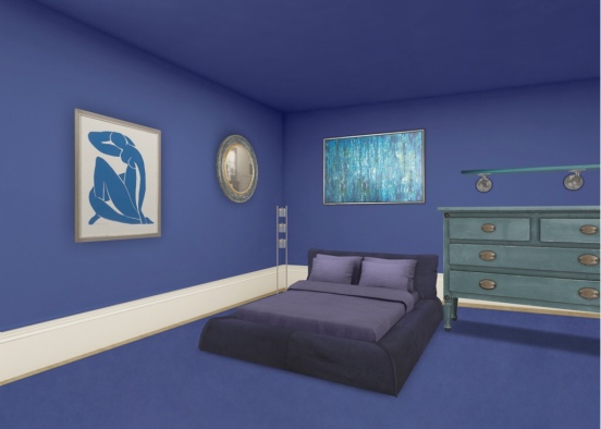 The Blue Bedroom Design Rendering