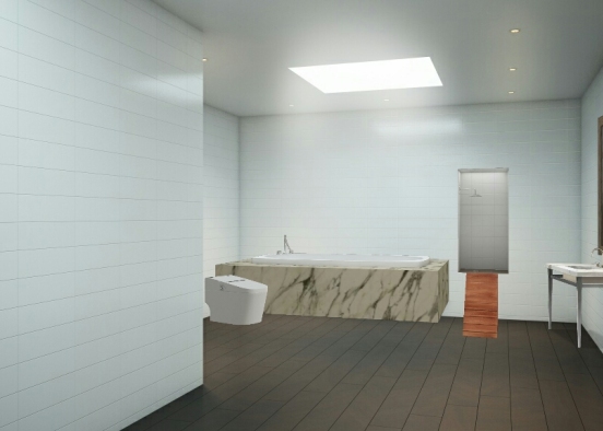 حمام و دستشویی اصلی طبقه ۲ Design Rendering