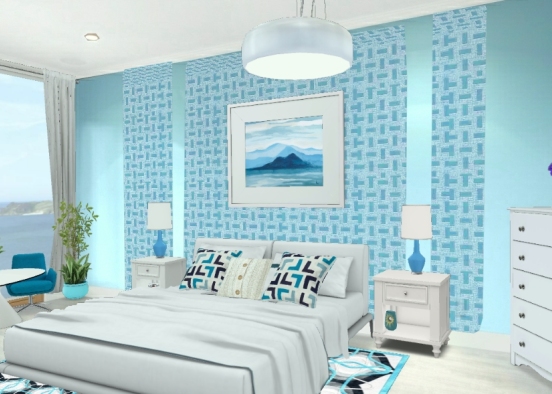 Blue Bedroom3 Design Rendering