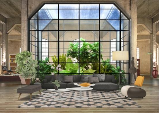 indoor garden room Design Rendering