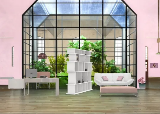 office pink  Design Rendering