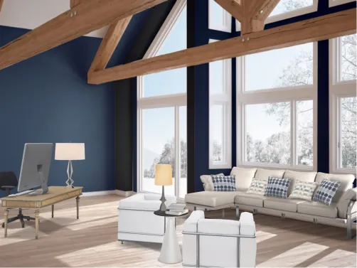office and living room