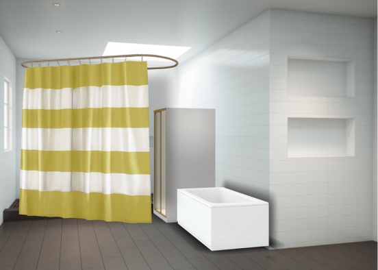 shower and tub Design Rendering
