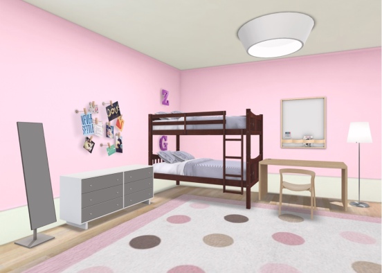 1 Kid’s bedroom Design Rendering