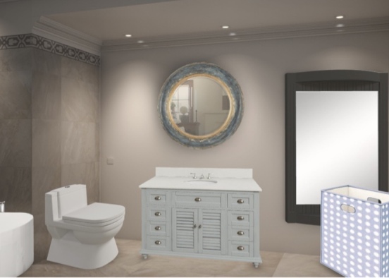 The Blues Bathroom Design Rendering