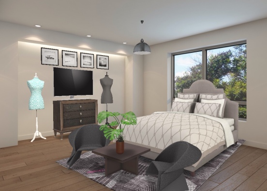 Comfortable Bedroom Design Rendering