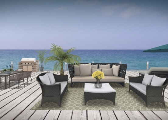 Beach balcony Design Rendering