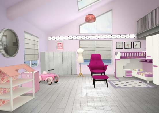 Children room Design Rendering