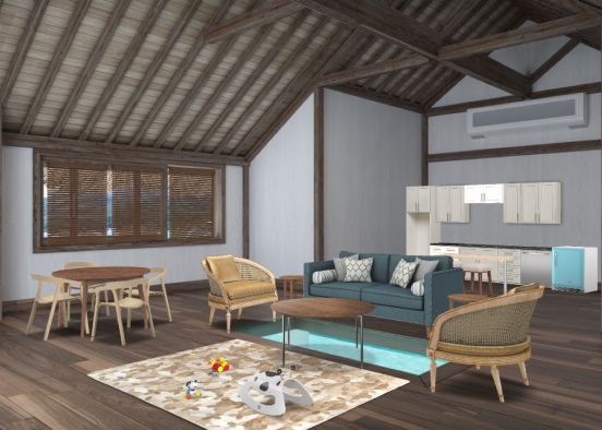 ElliePK Main Living space bungalow  Design Rendering