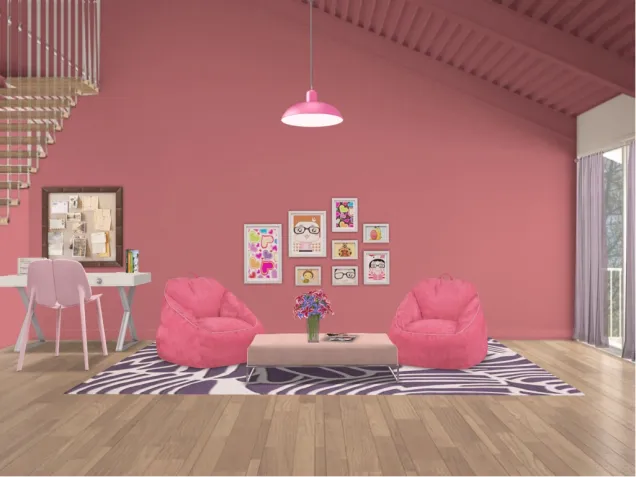 Pink Teen Lounge 