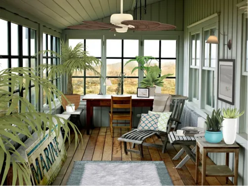 beach front sun porch