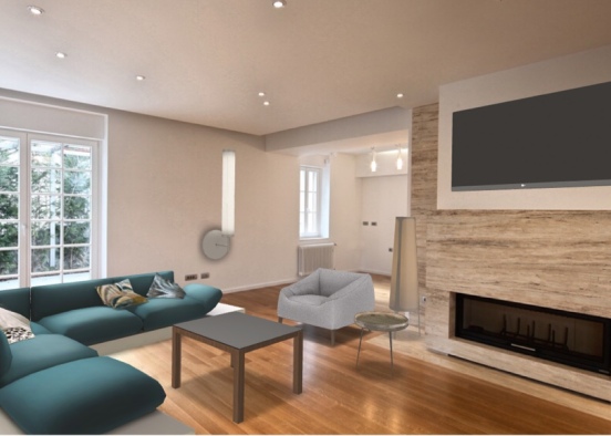 A-Living Room Design Rendering