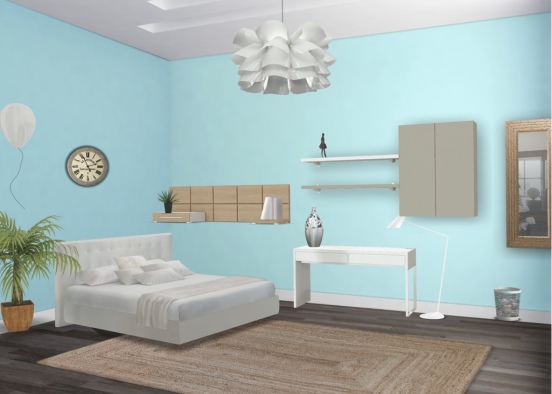 Cute little teen room Design Rendering