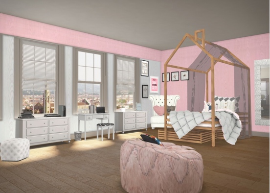 bedroom girl  Design Rendering