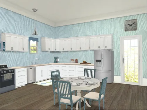 Teal Kitchen
