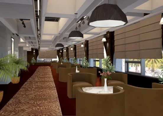 Hotel reception Design Rendering