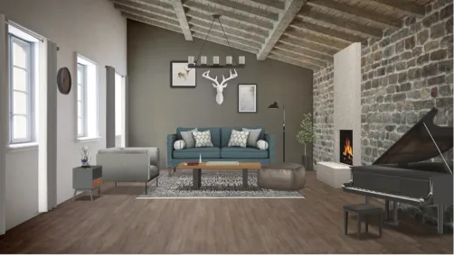 Cabin living room!! 