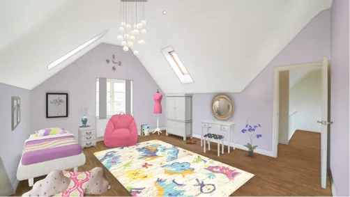 Cute gril bedroom💜