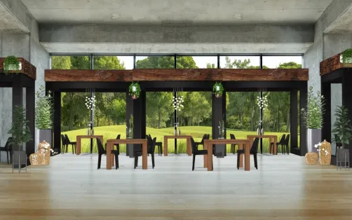 Golf and country club dining