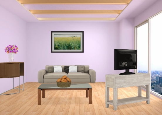 Sweet living room  Design Rendering