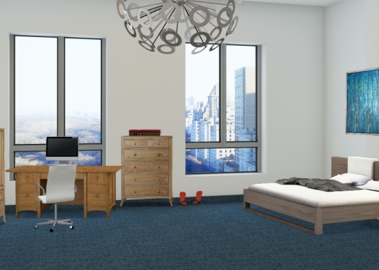 Bedroom in New York  Design Rendering