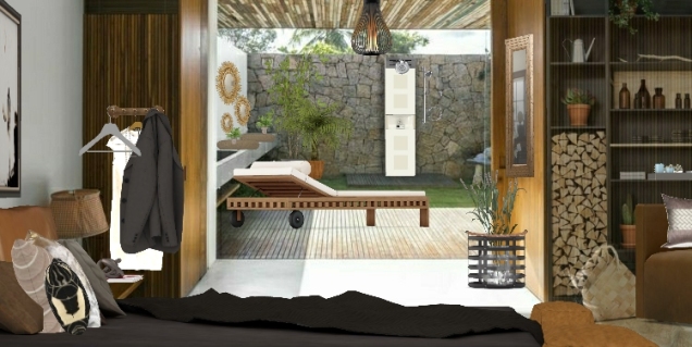 Schlafzimmer mit Terrasse 