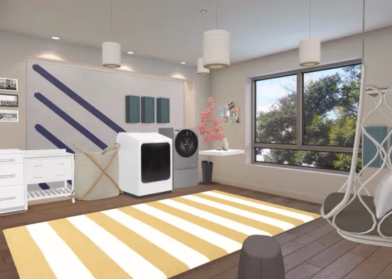 The laundry room you want to use Design Rendering