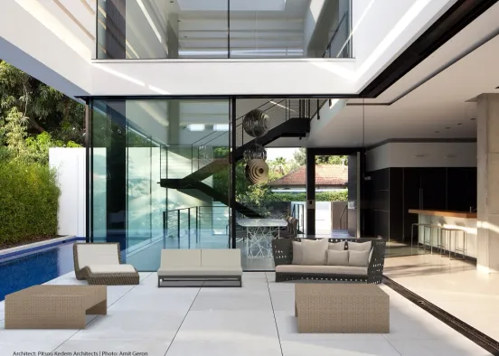 outdoor living in a modern way Design Rendering