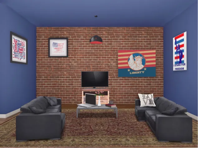 American Living room 