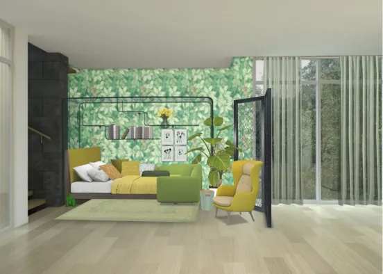 Green and yellow Design Rendering