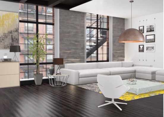 modern livingroom ❤ Design Rendering