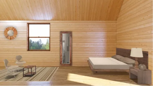 wood bedroom