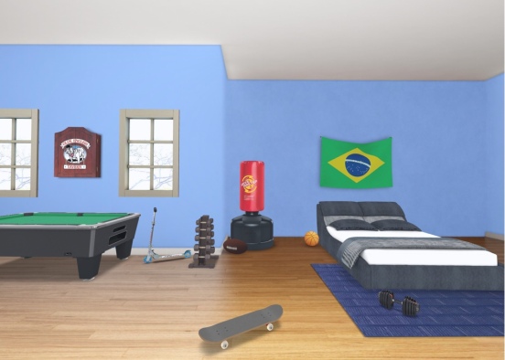 boys bedroom (house 1) Design Rendering