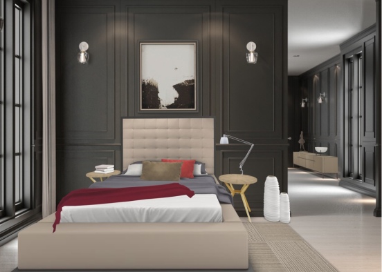 Regal Master Bedroom Design Rendering