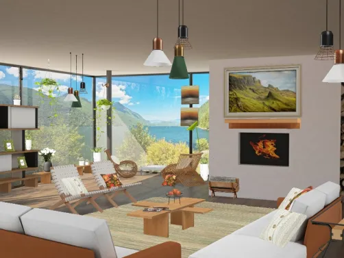 Vue sur le Lac Walker,  Côte Nord,  Québec 