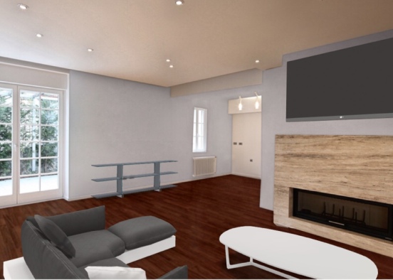 Abby’s living room  Design Rendering