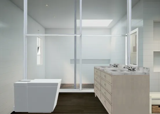 Master bath room Design Rendering