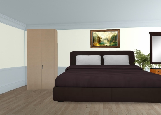 Bedroom wall1 Design Rendering