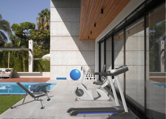 workout area Design Rendering