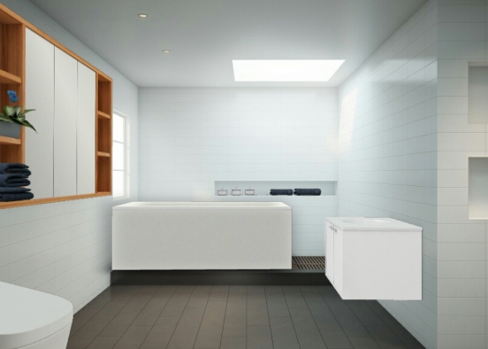 Modern Bath Design Rendering