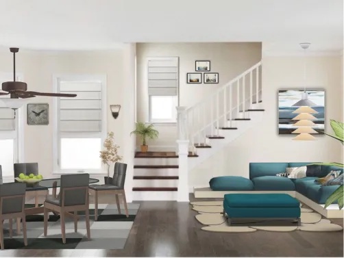 Living room and diningroom